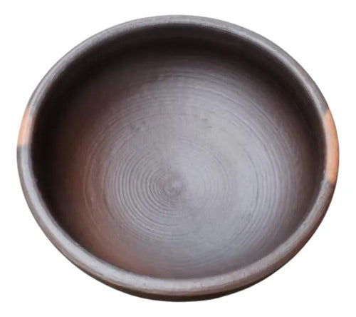 Pack 6 Pailas De Greda Pomaire 17 Cm Para Cocina Tradicional Marrón Oscuro