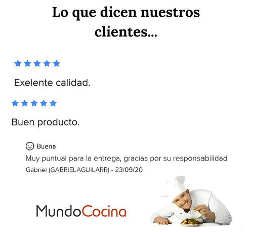 Pack 3 Cuchillos Cocineros Tramontina Mango Madera + Prof. Marrón