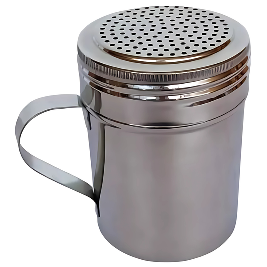 Azucarero Especiero Salero Acero Inoxidable Con Malla Y Asa