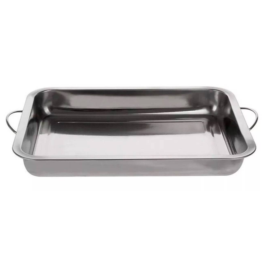 Bandeja Asadera Budinera Acero Inoxidable Profunda