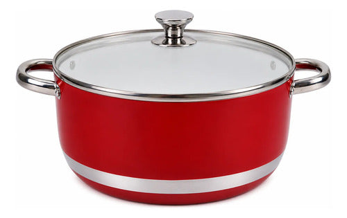 Cacerola Ceramica Rojo Cóndor 28 Cm Rojo