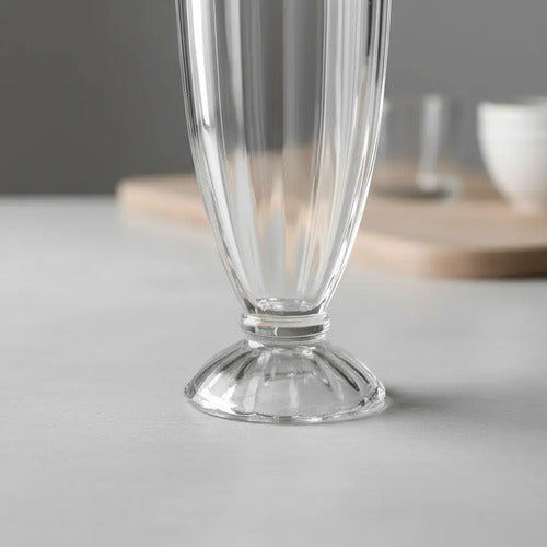 Set De Copas Y Cucharas De Helado Allegra Altus Transparente, Pack De 6