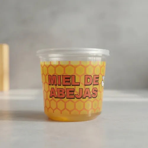 Pack 35 Envases Desechables Para Miel 1 Kilo Con Tapa