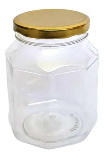 Pack 50 Frasco Conservero Plástico 500cc Amarillo