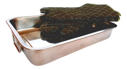 Pack Guantes + Budinera Para Panadería, Cocina Y Hornos Verde