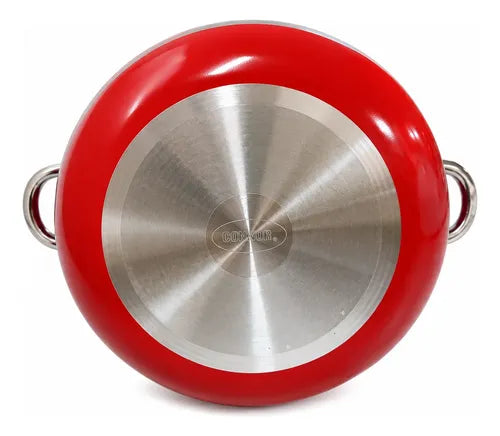 Cacerola Cerámica Rojo Cóndor 22 Cm Rojo