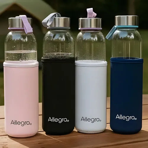Botella Agua Vidrio 500 Ml Libre Bpa Gym Nueva Variado