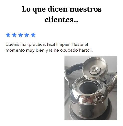 Tetera Acero Inoxidable Con Filtro Té Infusiones