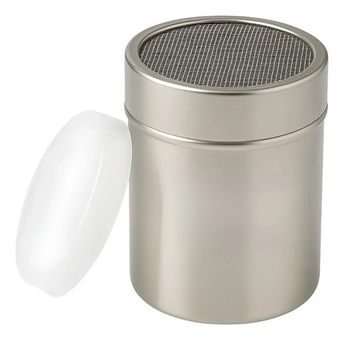 Pack 2 Azucarero Especiero Salero Acero Inoxidable 7x9 Cm Gris