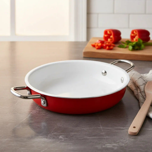 Paila Enlozada Roja 16 Cm Rojo