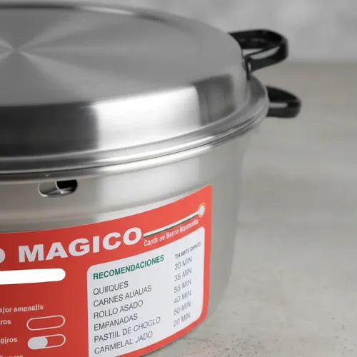 Horno Magico Aluminio 26 Cm Con Base Fierro Aluminio