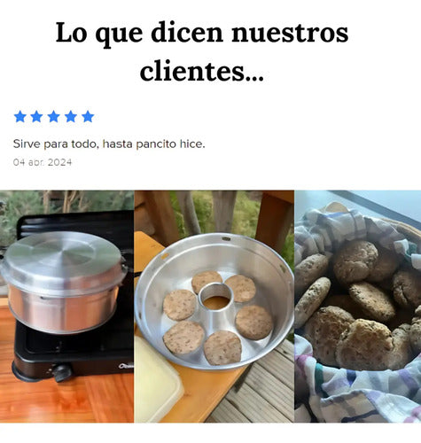 Horno Mágico 30cm, Bowl De Acero Inox. 26cm Y Batidor 30cm  Gris