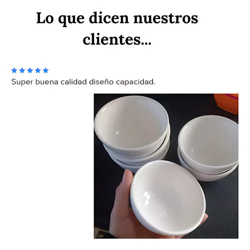 Pack 6 Pocillos Blancos