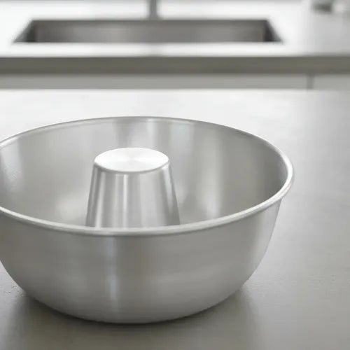 Molde Bundt Flanera 18 Cm Aluminio Para Queques Gelatina Plateado
