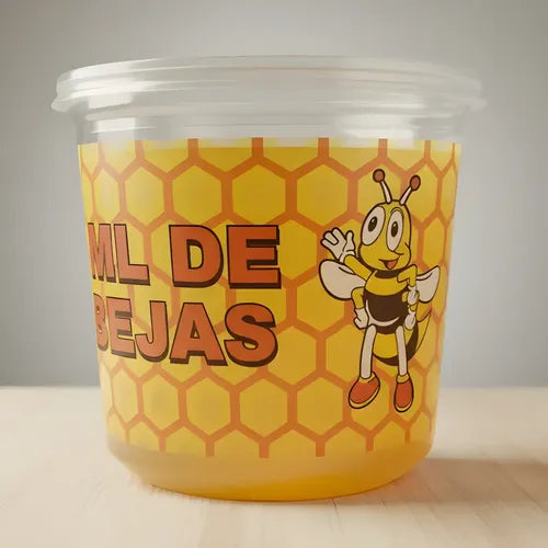 Pack 200 Envases Desechables Para Miel 1 Kilo Con Tapa