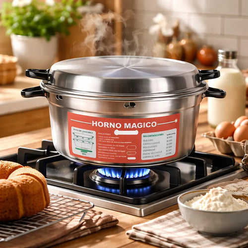 Horno Mágico 32 Cm Queque Aluminio Nuevo