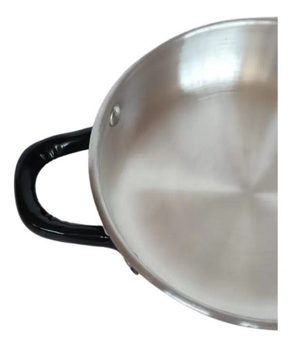 Paila Huevo Para Freir Aluminio 15 Cm Gris