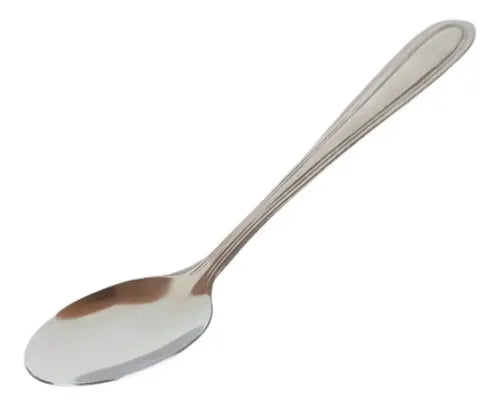 Pack 6 Cucharas De Té Postres Cocina Acero Inoxidable Jenny Gris
