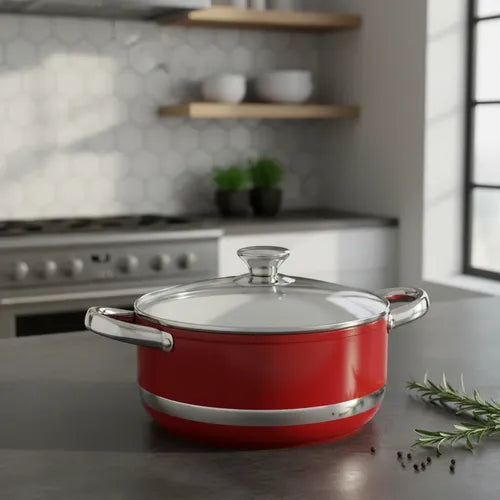 Cacerola Cerámica Rojo Cóndor 26 Cm Rojo