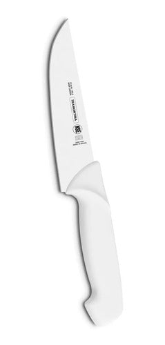 Cuchillo Carnicero Profesional Acero Inox 20 Cm Tramontina Color Blanco