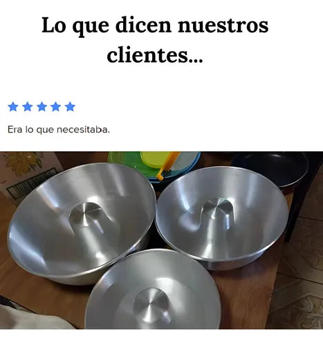 Pack 3 Moldes Queque De 22, 26 Y 30cm Aluminio