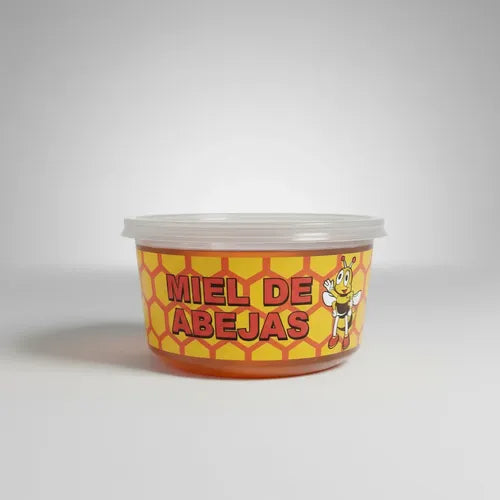 100 Envases Desechables Para Miel 1/2 Kilo Con Tapa + Envío