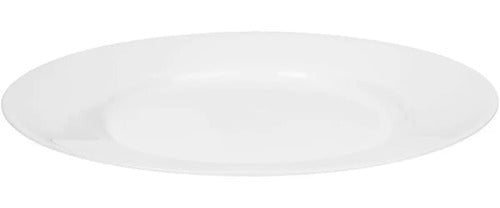 Pack 6 Platos Hondos + 6 Bajos + 6 Pan Toledo Restaurant  Blanco