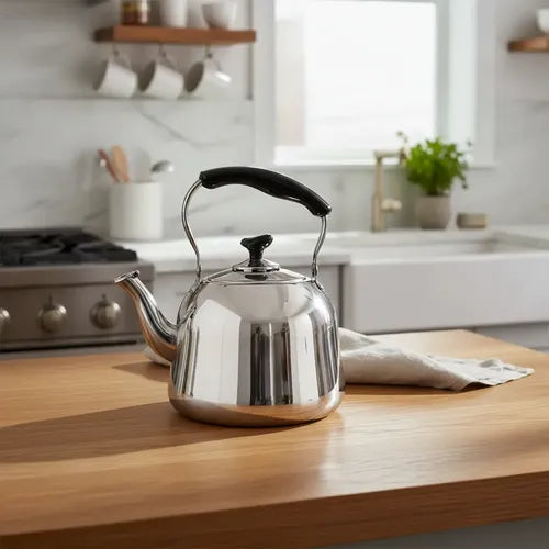 Tetera Acero 4 Litros Inoxidable Agua Té Infusiones Aluminio