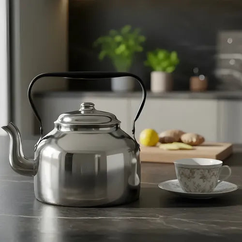 Tetera Aluminio 3 Lts Grande Gris