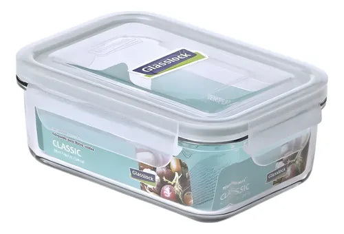 Taper Tupper Hermético Vidrio Comida 1.100ml Nuevo Transparente