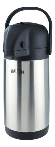 Termo Sifón 4 Litros Halten Color Acero
