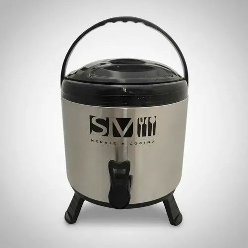 Termo De Agua Acero Inoxidable 6 Litros C/llave. Smi. Gris