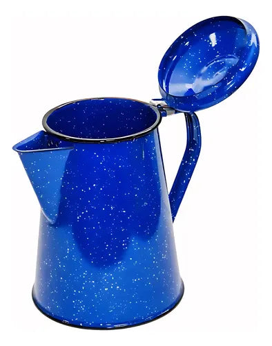 Tetera Cafetera Enlozada Condor Azul 0.8 Lts Azul