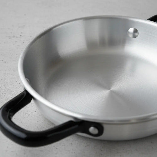 Paila Huevo Para Freir Aluminio 15 Cm Gris
