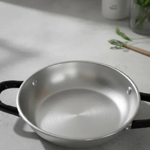 Paila 15 Cm Con 2 Asas Aluminio Gris