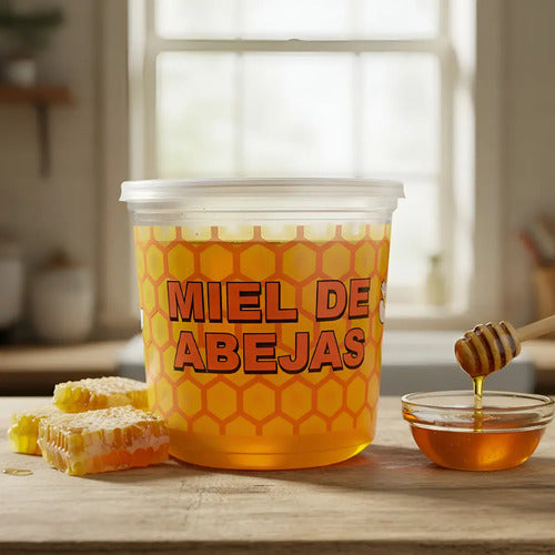 Pack 200 Envases Desechables Para Miel 1 Kilo Con Tapa