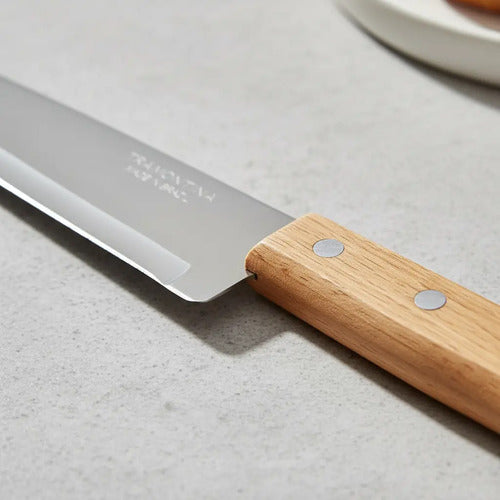 Pack 2 Cuchillos Cocinero + Cuchillo Pelador Papa Tramontina Marrón