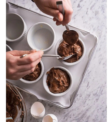 Pack 4 Ramekin Blanco Pocillo Para Horno Blanco