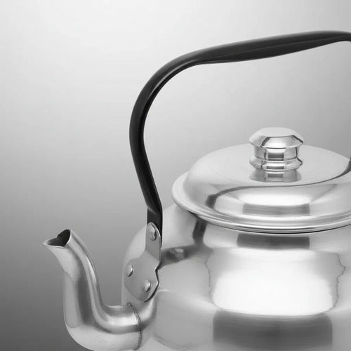 Tetera Aluminio 10 Lts Grande Gris