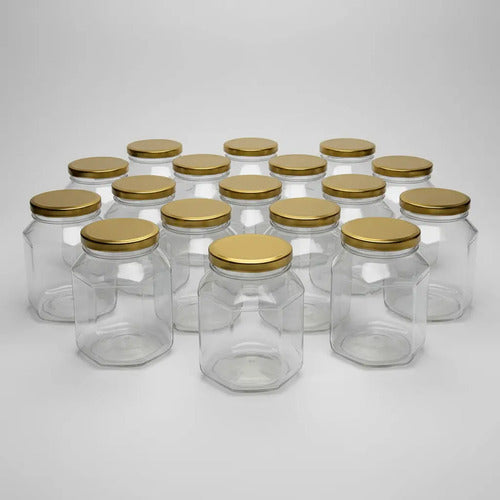 Pack 15 Frasco Conservero Plástico 750cc Transparente