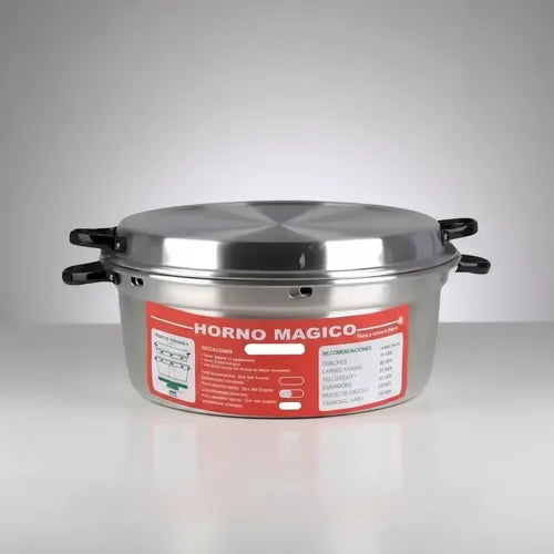 Horno Mágico Aluminio Base Fierro 30x15cm Con Parrilla