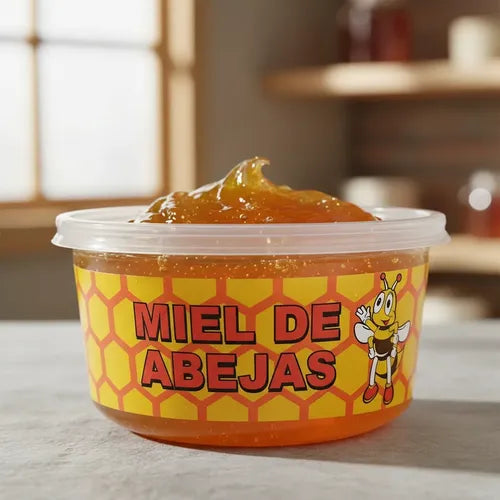100 Envases Desechables Para Miel 1/2 Kilo Con Tapa + Envío