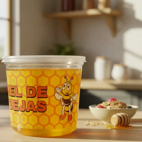 Pack 200 Envases Desechables Para Miel 1 Kilo Con Tapa