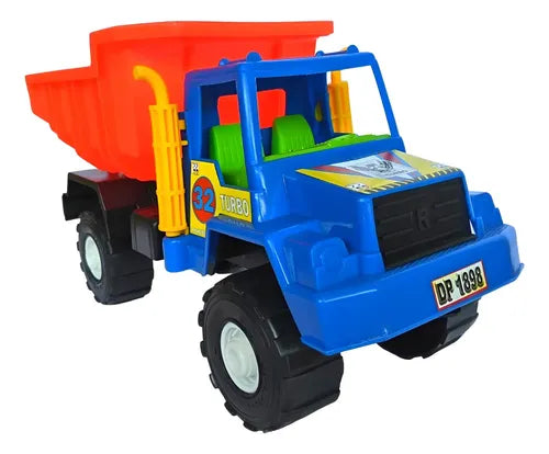 Camión Tolva Juguete Didactico Niños Azul Azul
